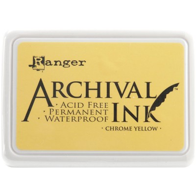 Ranger - Archival Ink pad couleur «Chrome Yellow»